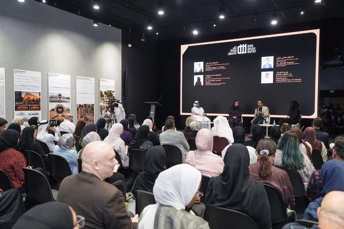 Prezentace čtyř vítězných návrhů v Doha Design District