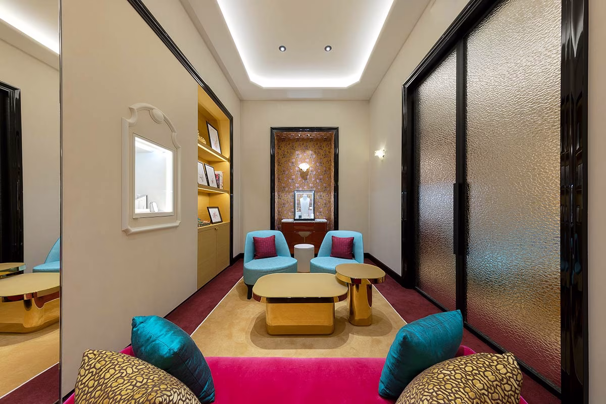První soukromý salon v butiku Boucheron v Lagoona Mall