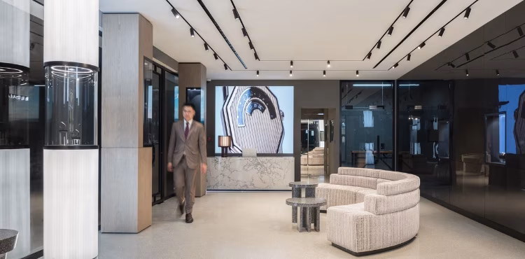 Prodejní prostor Beda’a v hotelu Mandarin Oriental v Dauhá